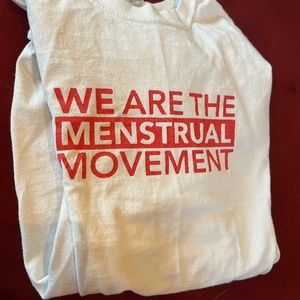 we are the menstrual movement graphic tshirt